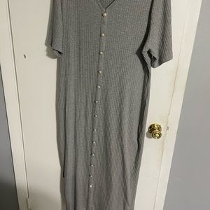 Maxi grey dress from shein